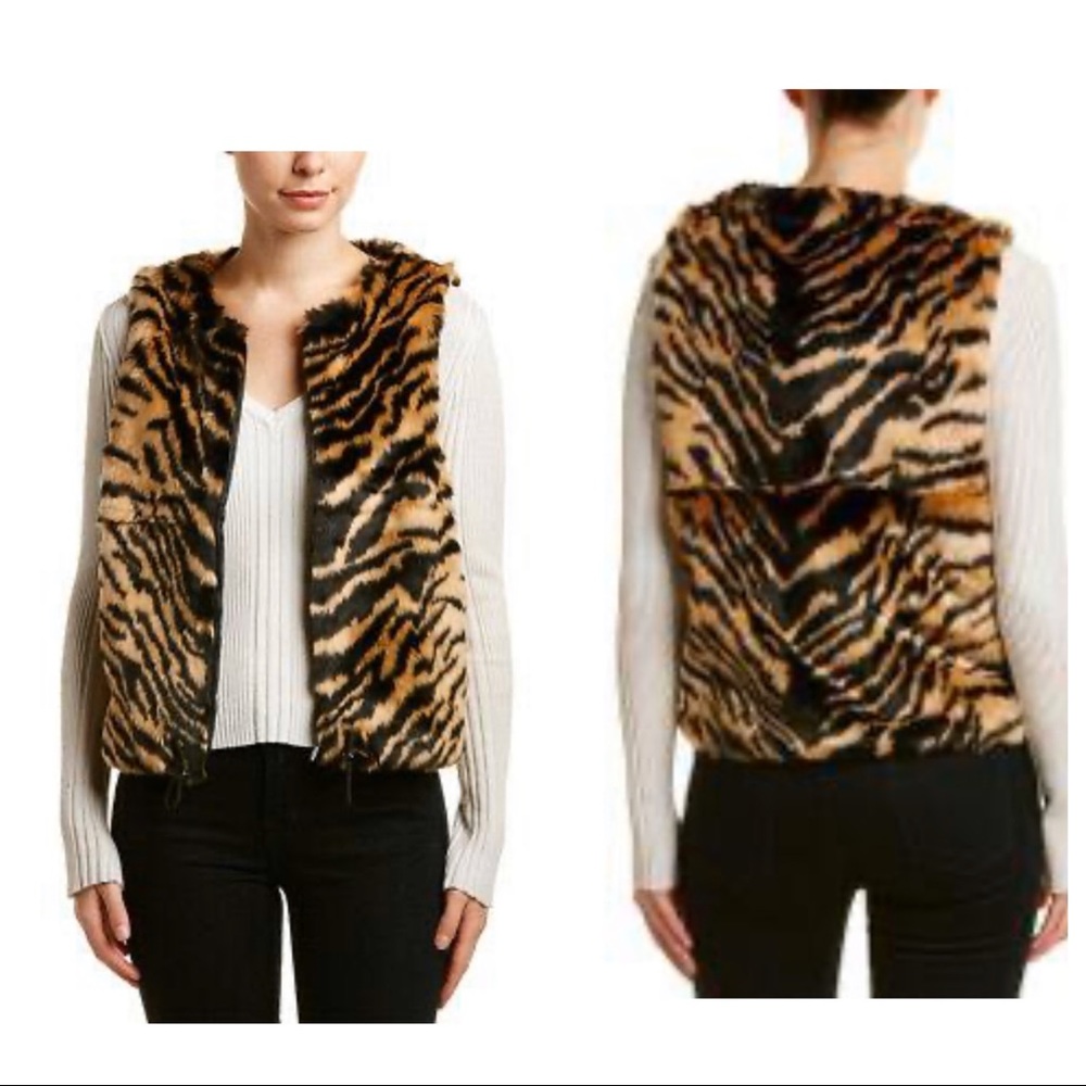 NWOT- FRENCH CONNECTION FAUX FUR VEST